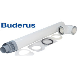 Горизонтальний комплект коаксіальний Ø60/100 мм Buderus