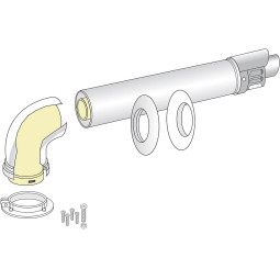 Горизонтальний комплект коаксіальний Ø60/100 мм Ariston (Condensing)