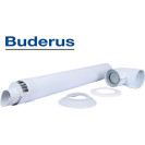 Горизонтальний комплект коаксіальний Ø60/100 мм Buderus (Condensing)