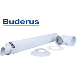 Горизонтальний комплект коаксіальний Ø60/100 мм Buderus (Condensing)
